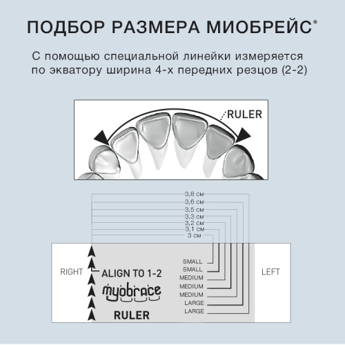 Myobrace B1 Ling Medium прозрачный фото 2