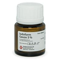 Повязка для лечения постэкстракционных лунок Iodoform  Gauze, 5 м х 25 мм